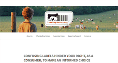Desktop Screenshot of labellingmatters.org