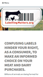 Mobile Screenshot of labellingmatters.org