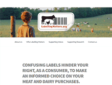 Tablet Screenshot of labellingmatters.org